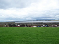 Boats trapped by the tide in Mullagmore